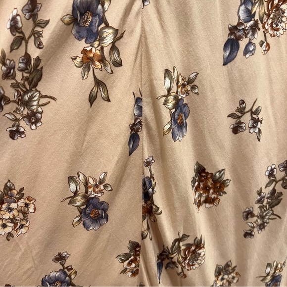 Denim Floral Maxi Dress S Cottagecore Y2K - Picture 6 of 8